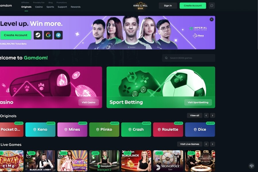 Gamdom Casino : Découvrez notre Application Mobile APK
